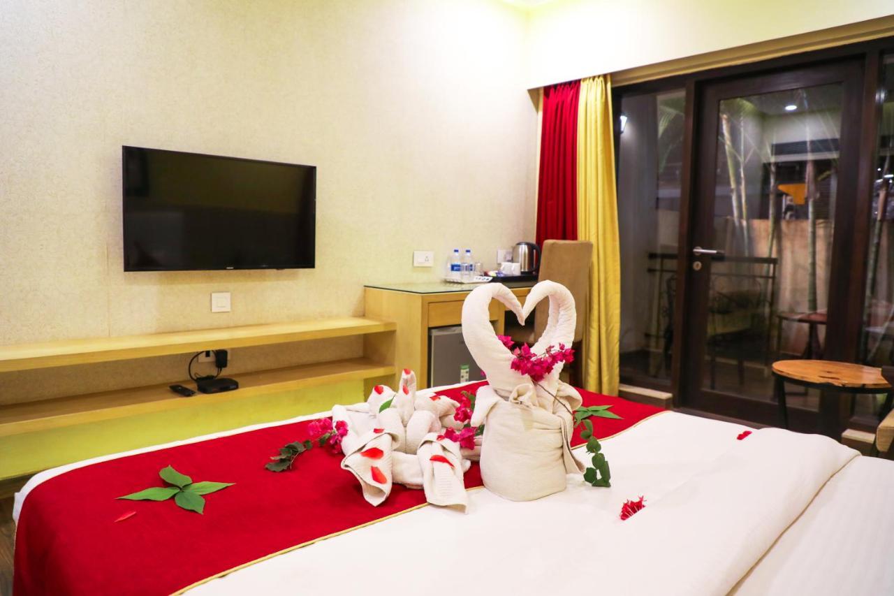 Rosetum Hotel, Anjuna Bagian luar foto